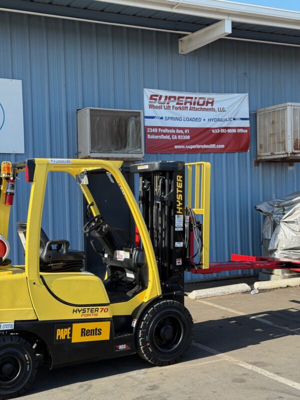 Spring Loaded Forklift Wheel Lift Attachment - Image 8